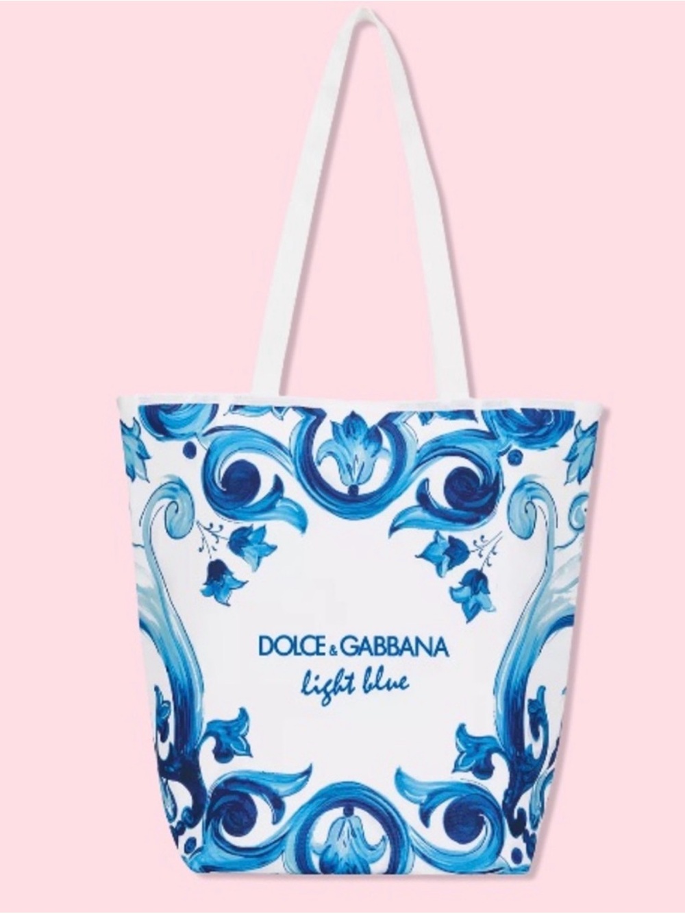 Dolce & Gabbana Blue and White Cooler Tote Bag